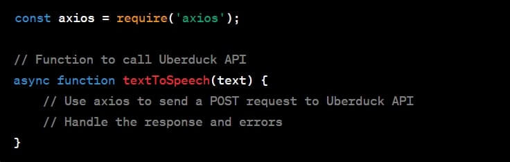 Integrate Uberduck API