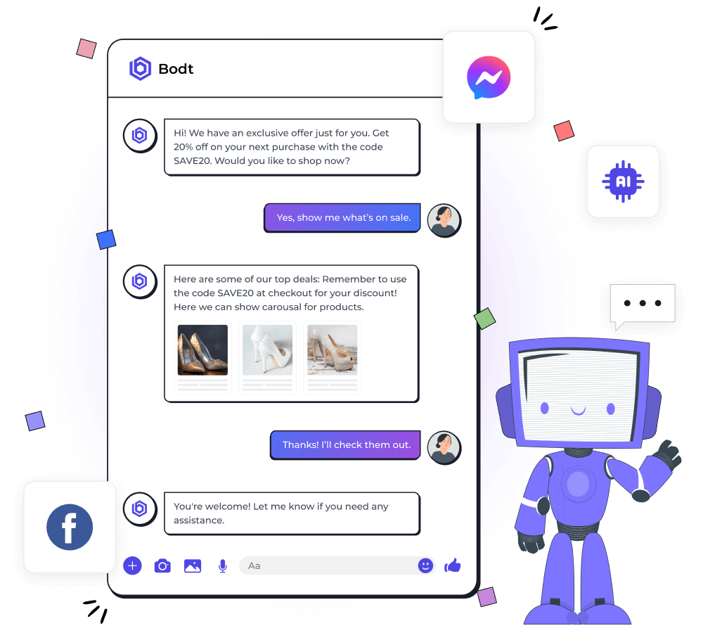 Facebook Messanger AI Chatbot Hero Banner